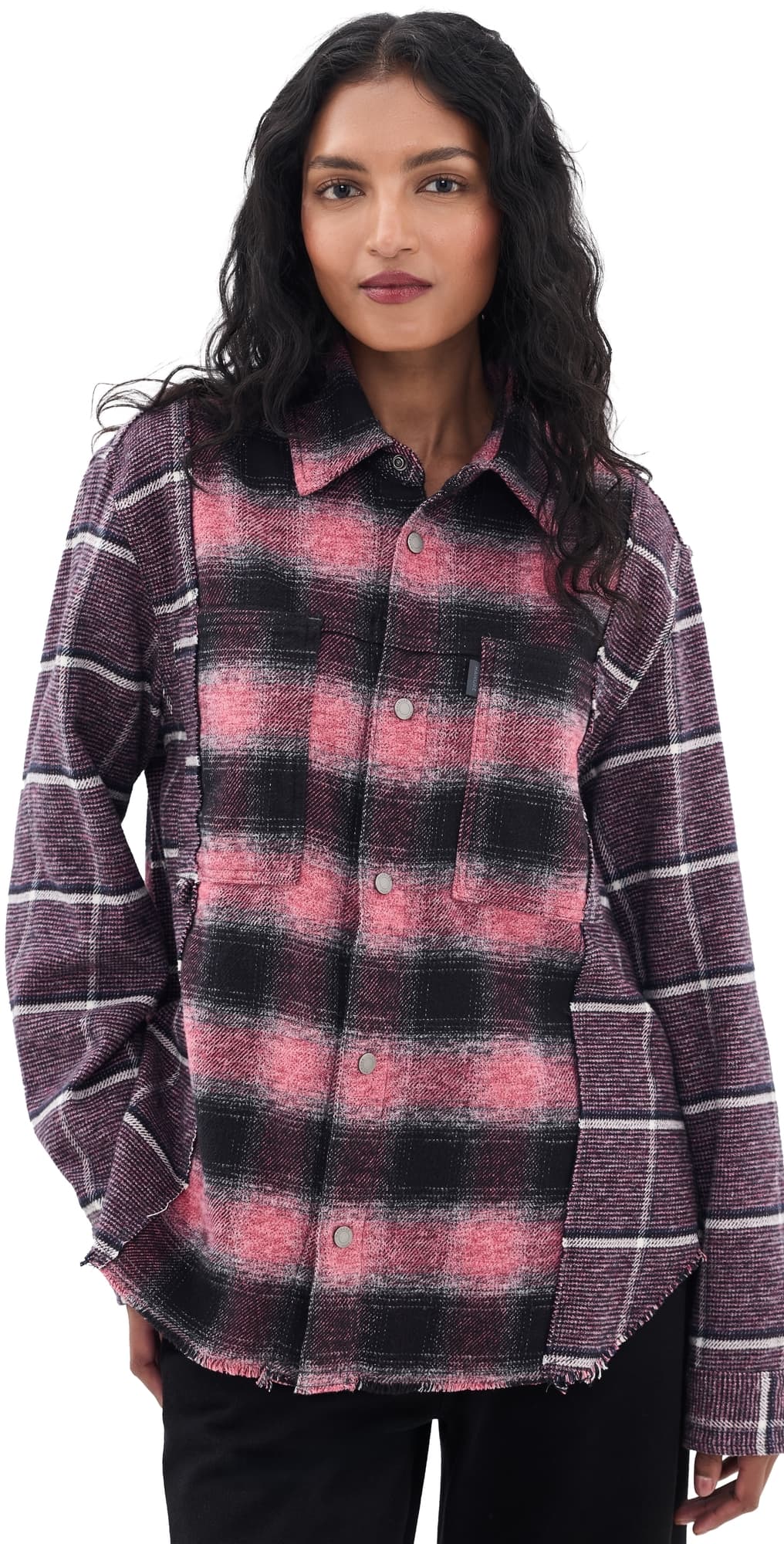 HAIKURE Arno Double Check Button Down Shirt Double Check