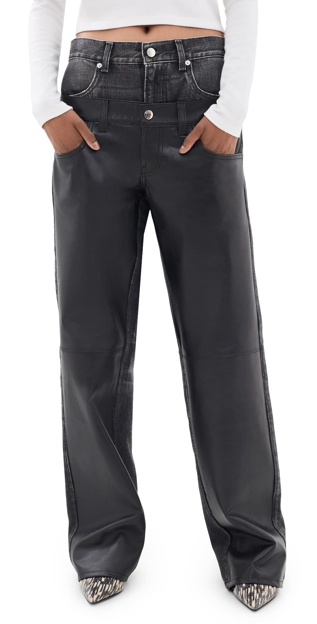 HAIKURE Bonnie Double Waistband Jeans Hedwig Black