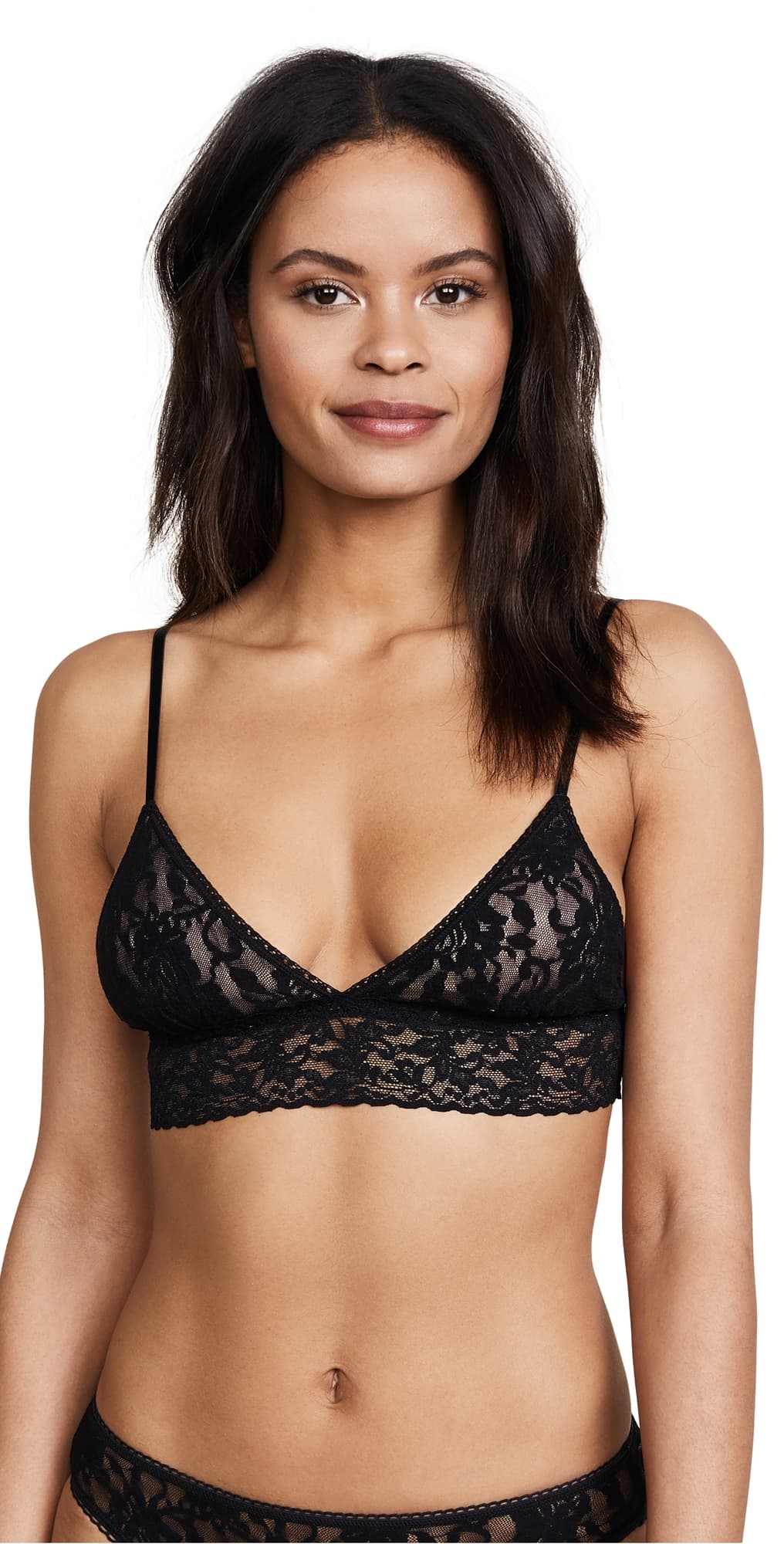 Hanky Panky Signature Lace Padded Bralette Black