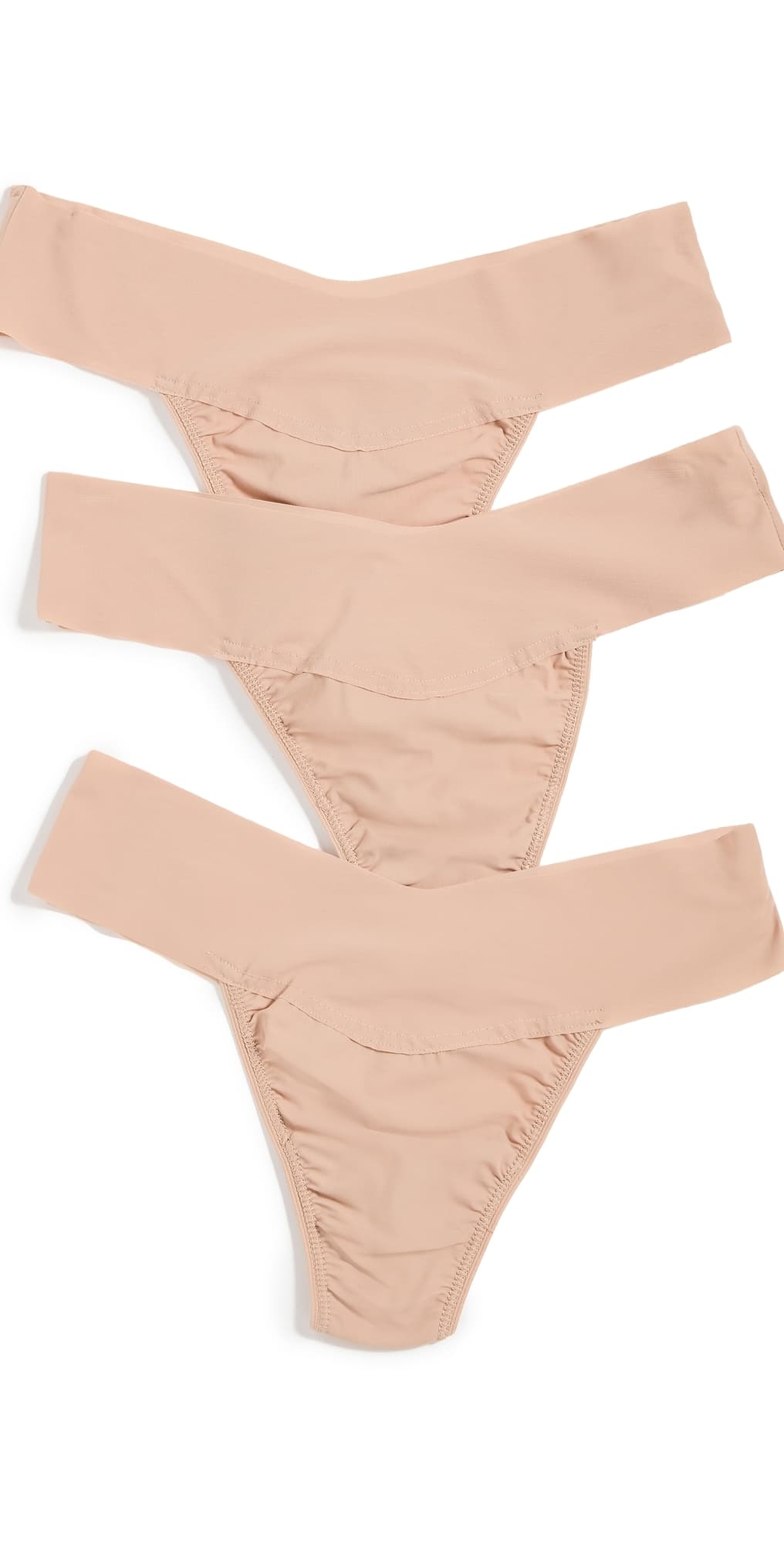Hanky Panky Breathe Natural Rise Thong 3 Pack Tau3