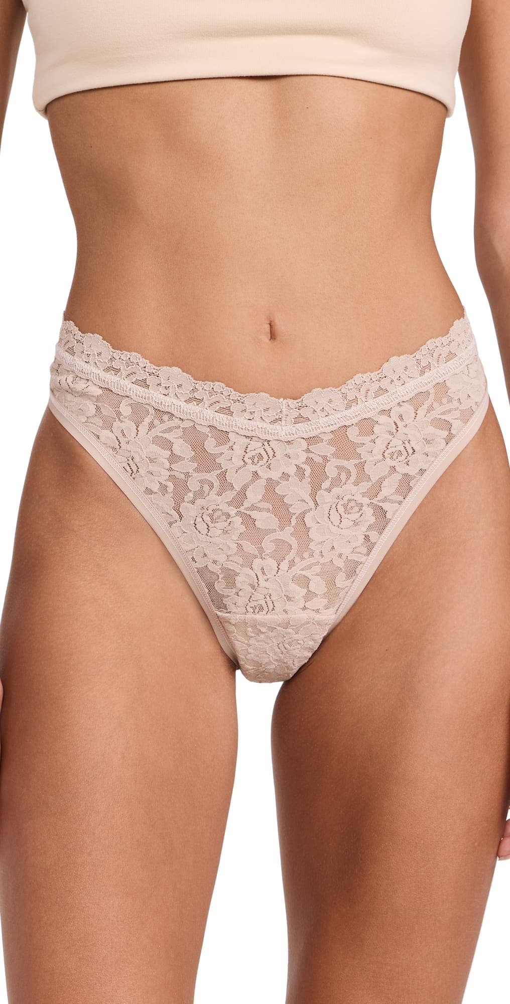 Hanky Panky Signature Lace High Cut Thong Chai