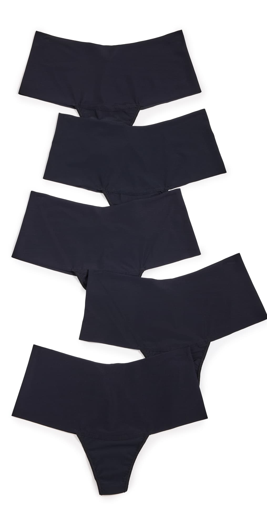 Hanky Panky Breathe High Rise Thong 5 Pack Black