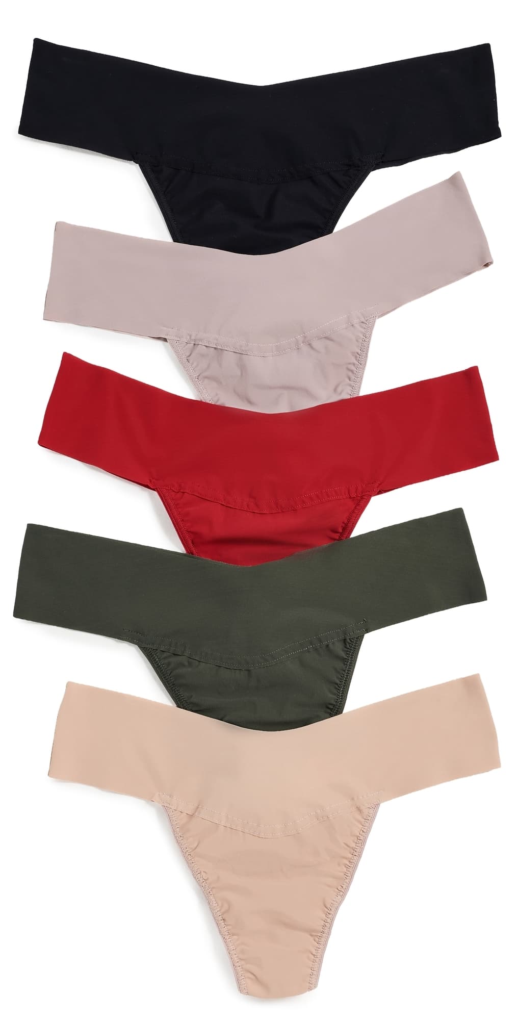 Hanky Panky Natural Rise Thong 5 Pack Multi · L