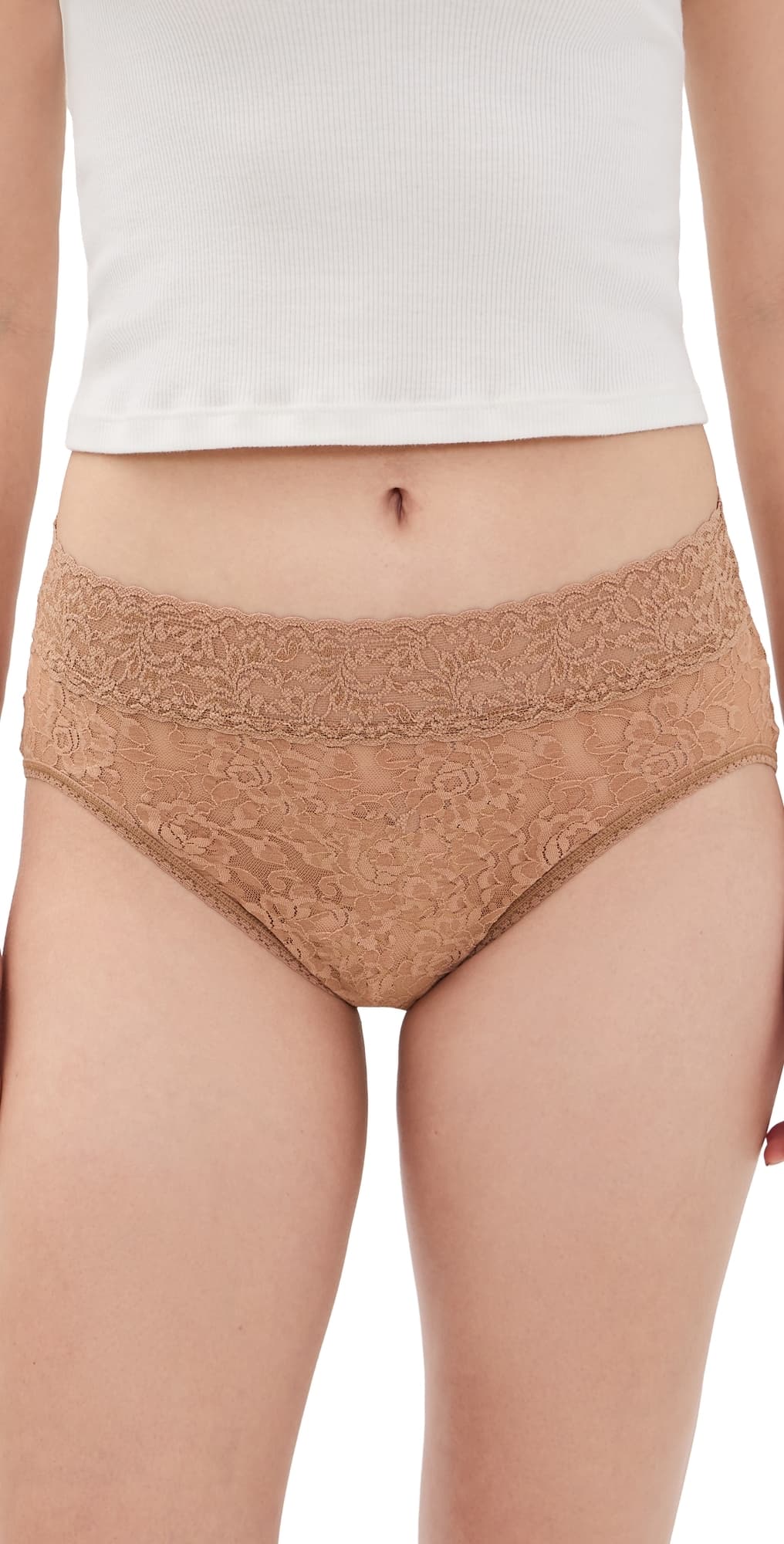 Hanky Panky Signature Lace French Briefs Suntan