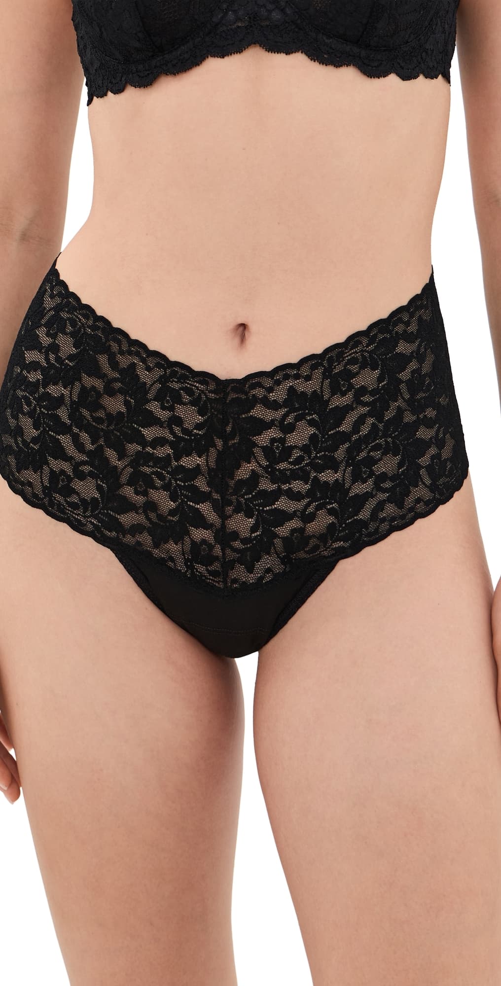 Hanky Panky Retro Thong Black · One Size