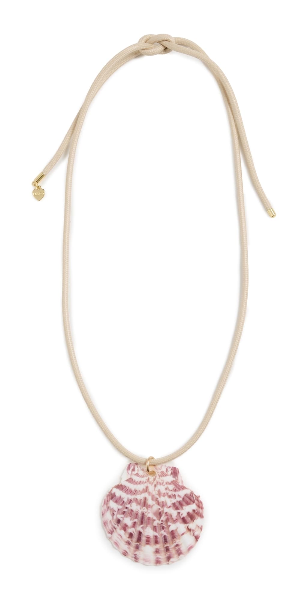 HART Striped Scallop Shell Cord Necklace Dune