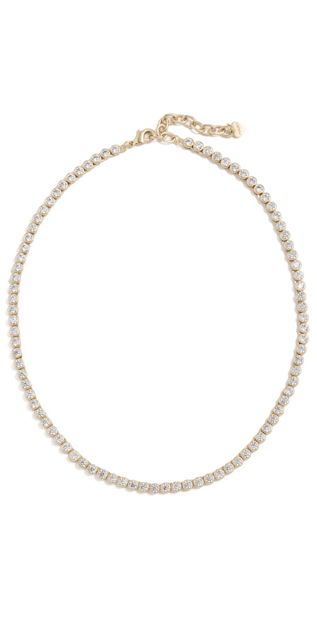 HART Bezel Tennis Necklace Gold · One Size