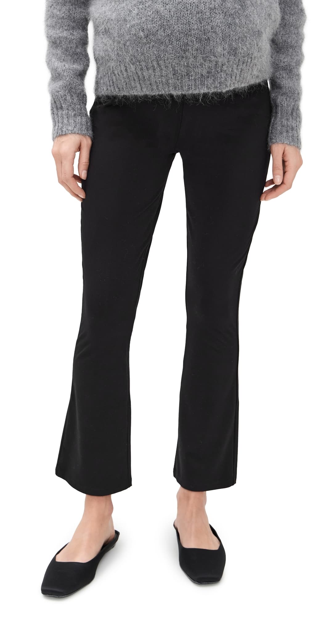 HATCH The Bodyflex Crop Flare Leggings Black