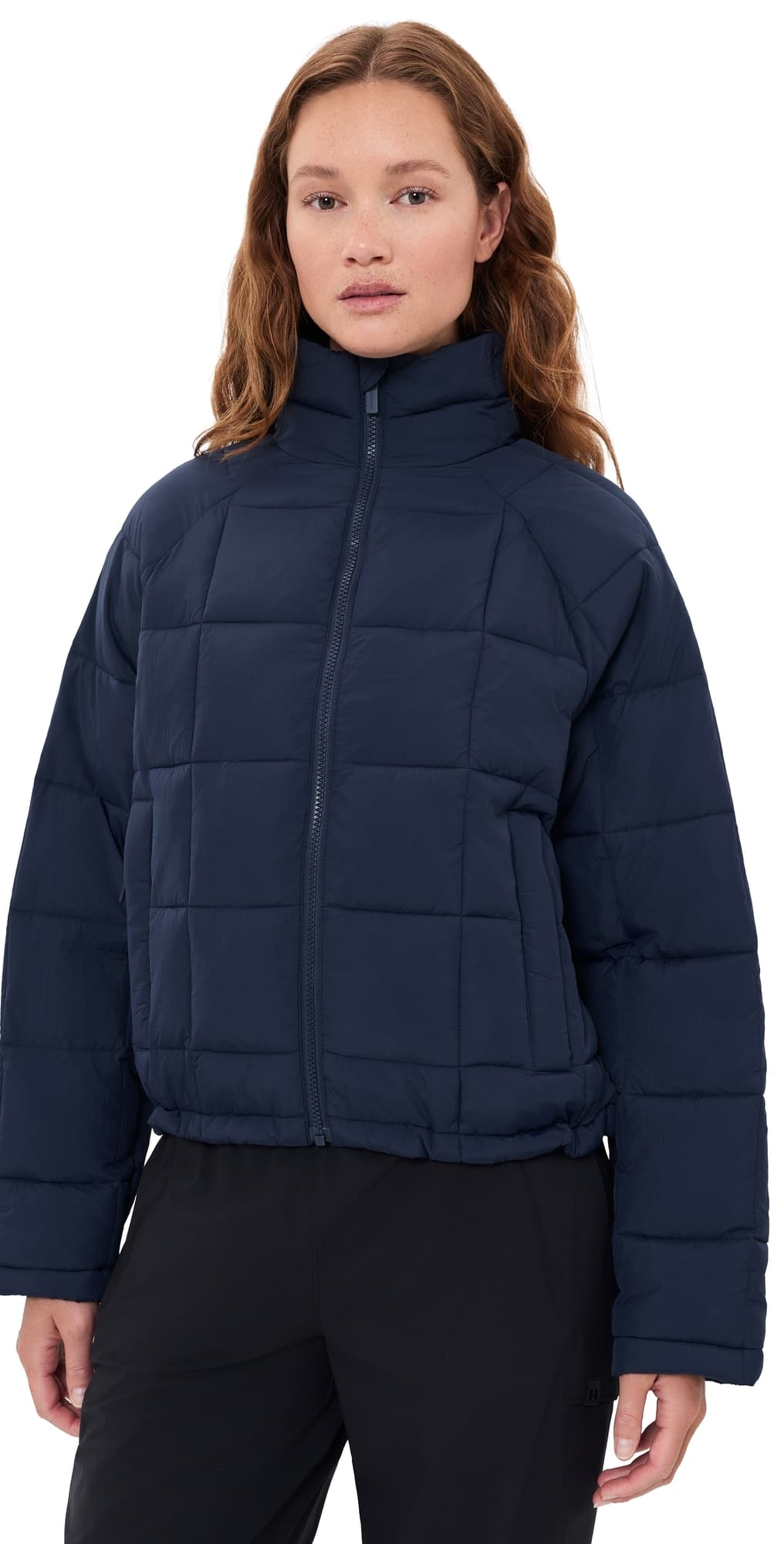 Halfdays Nellie Packable Puffer Jacket Navy