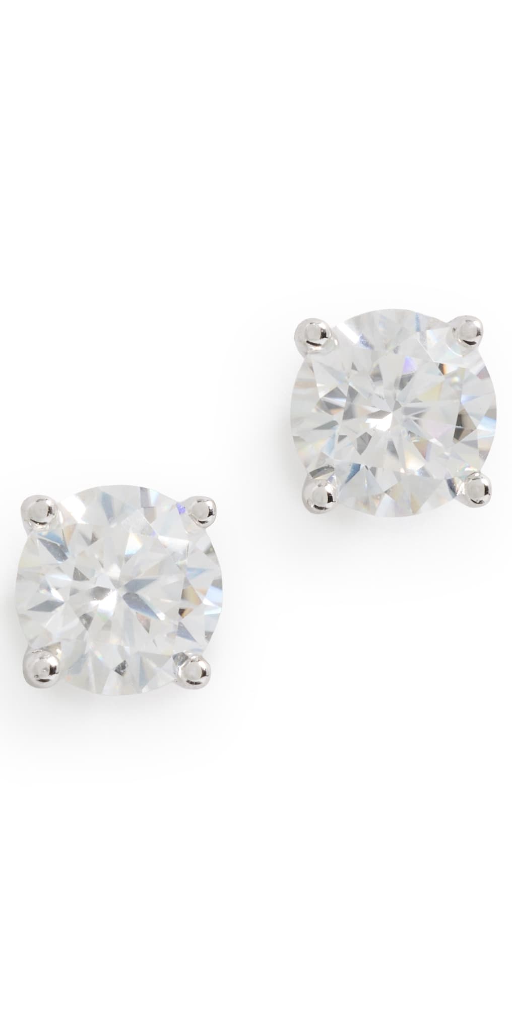 Heaven Mayhem Lab Grown Stud Earrings Silver