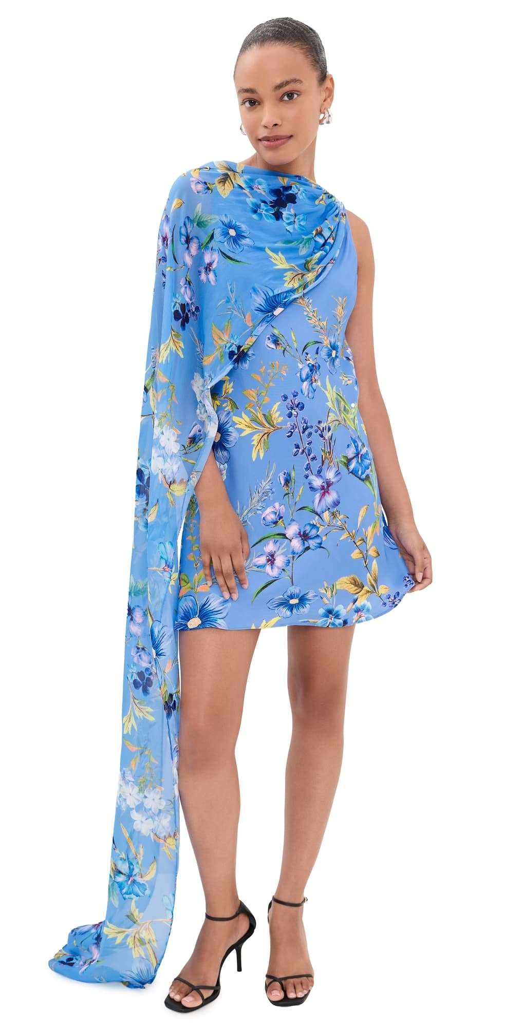 Hemant and Nandita Ayka Sash Mini Dress Blue · S
