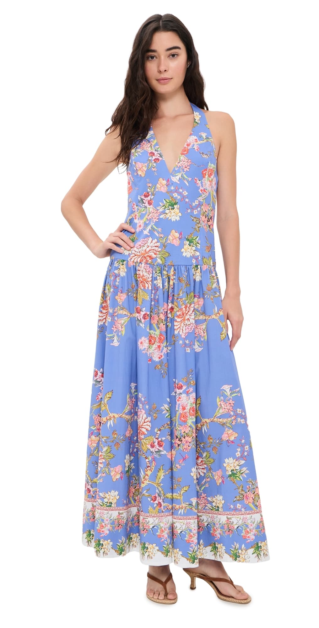 Hemant and Nandita Hema Maxi Dress Blue