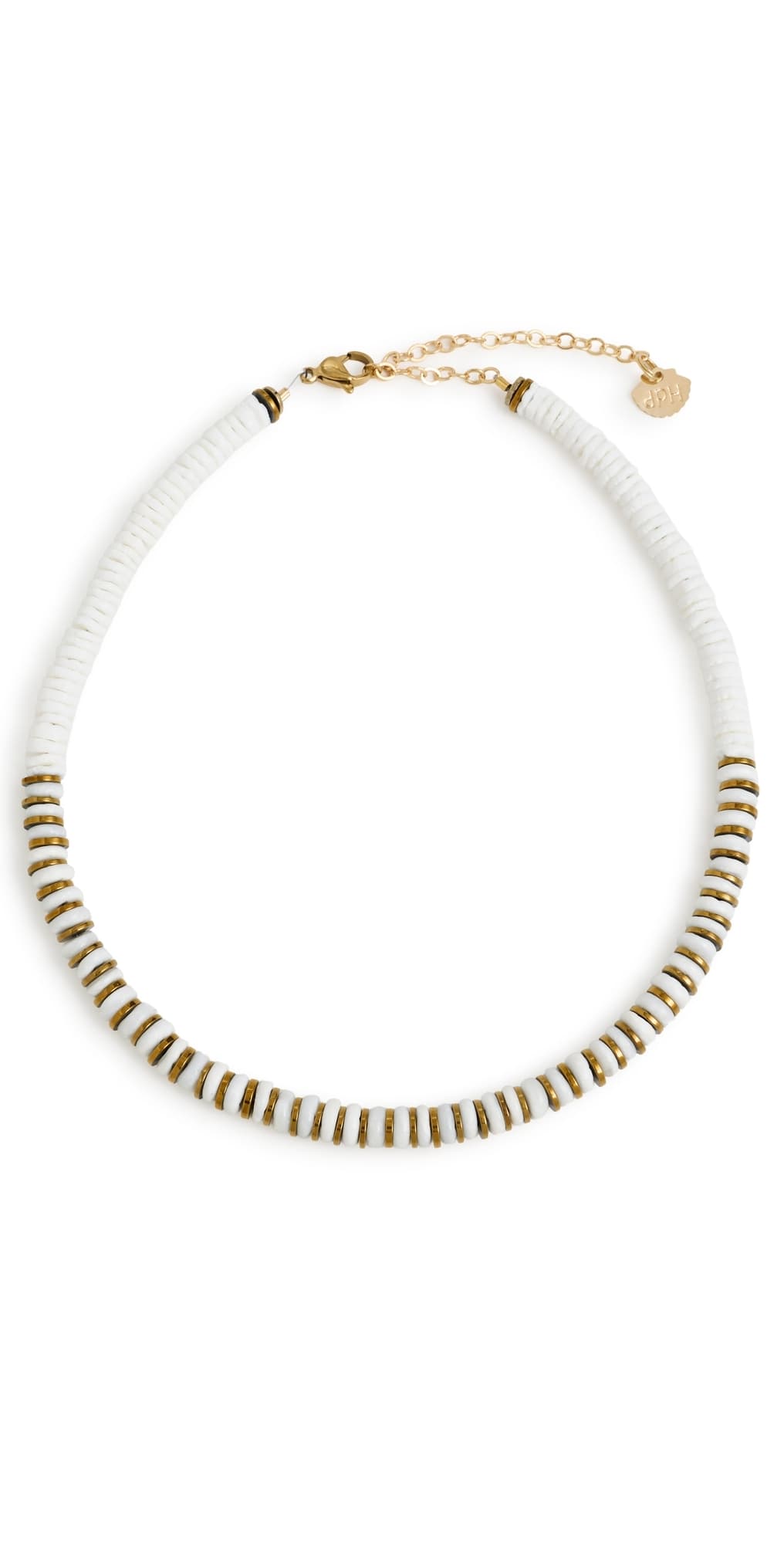 Hijas de Puka Bianca Hematite Necklace White · One Size