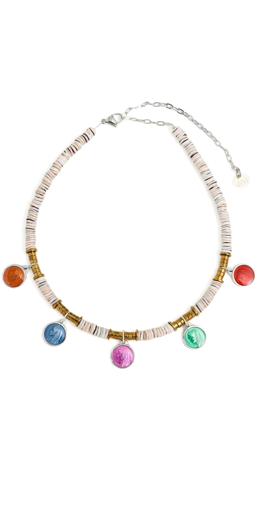 Hijas de Puka Fe Multi Necklace Rose Grey
