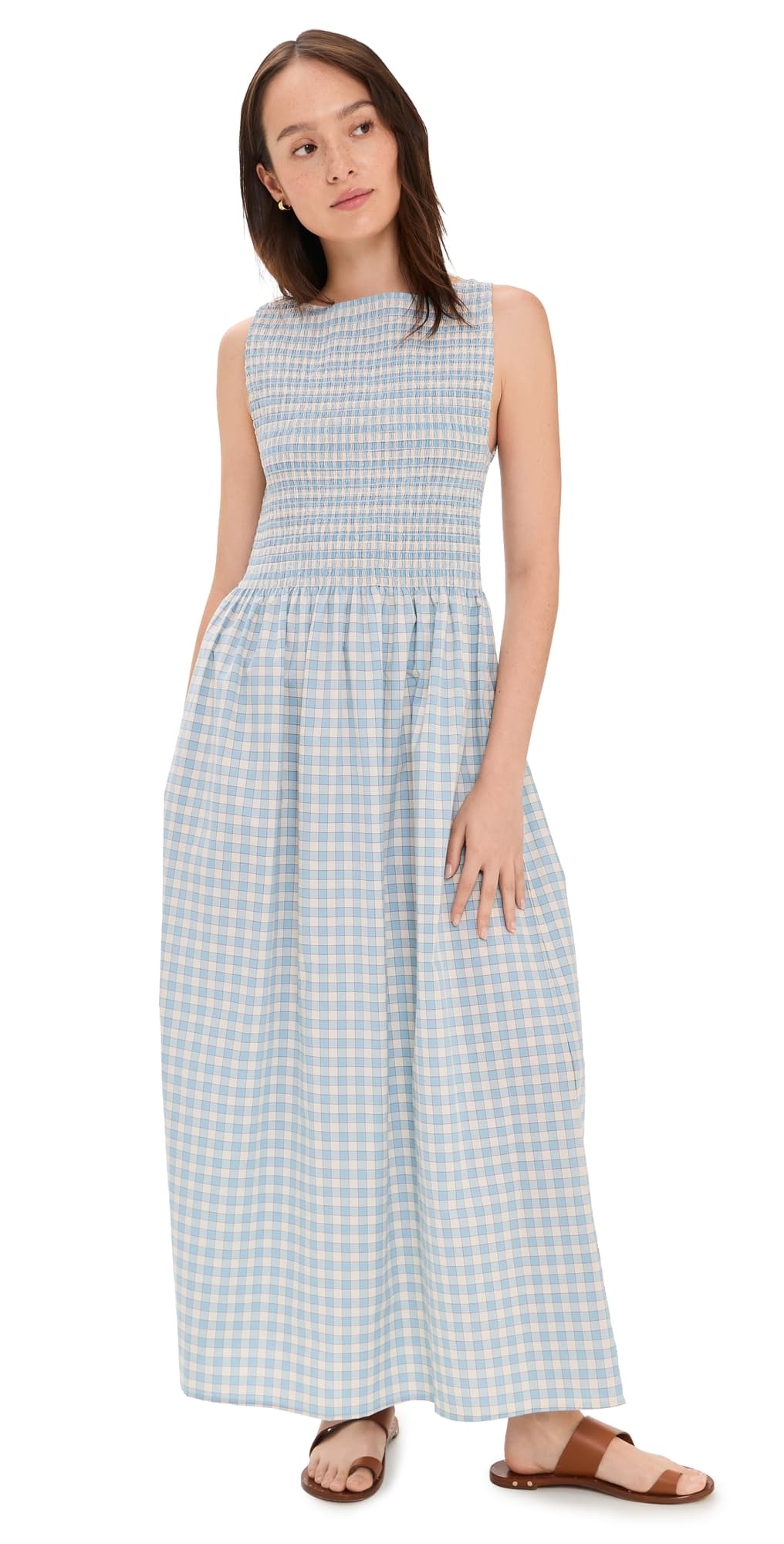 Hill House Home The Cosima Nap Dress Blue/Red Gingham