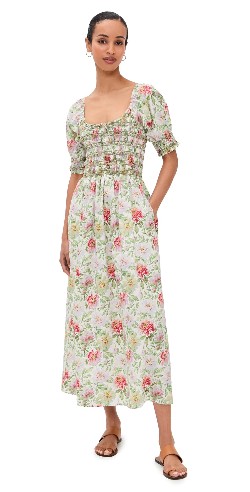 Hill House Home The Madeline Nap Dress Peony Chintz