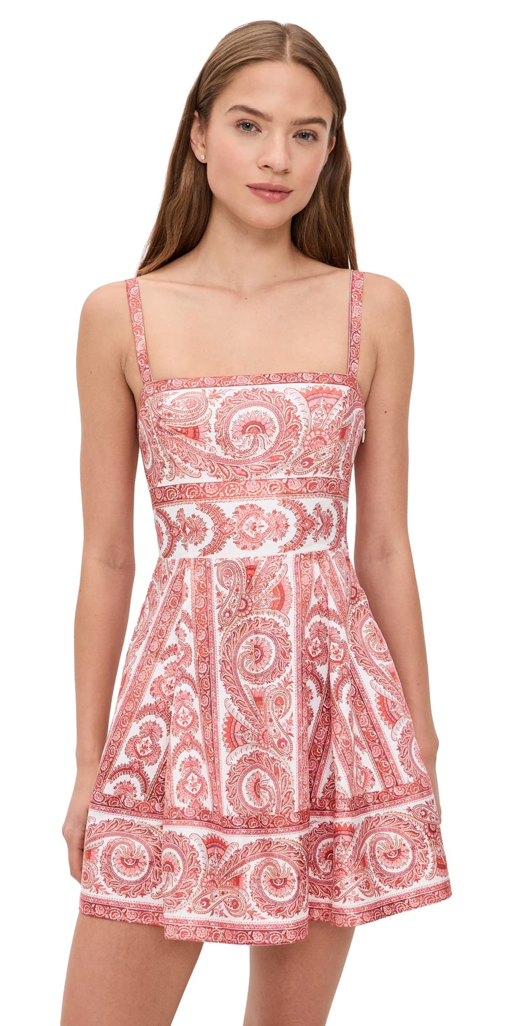 Hill House Home The Margot Mini Dress Corsica Paisley Coral
