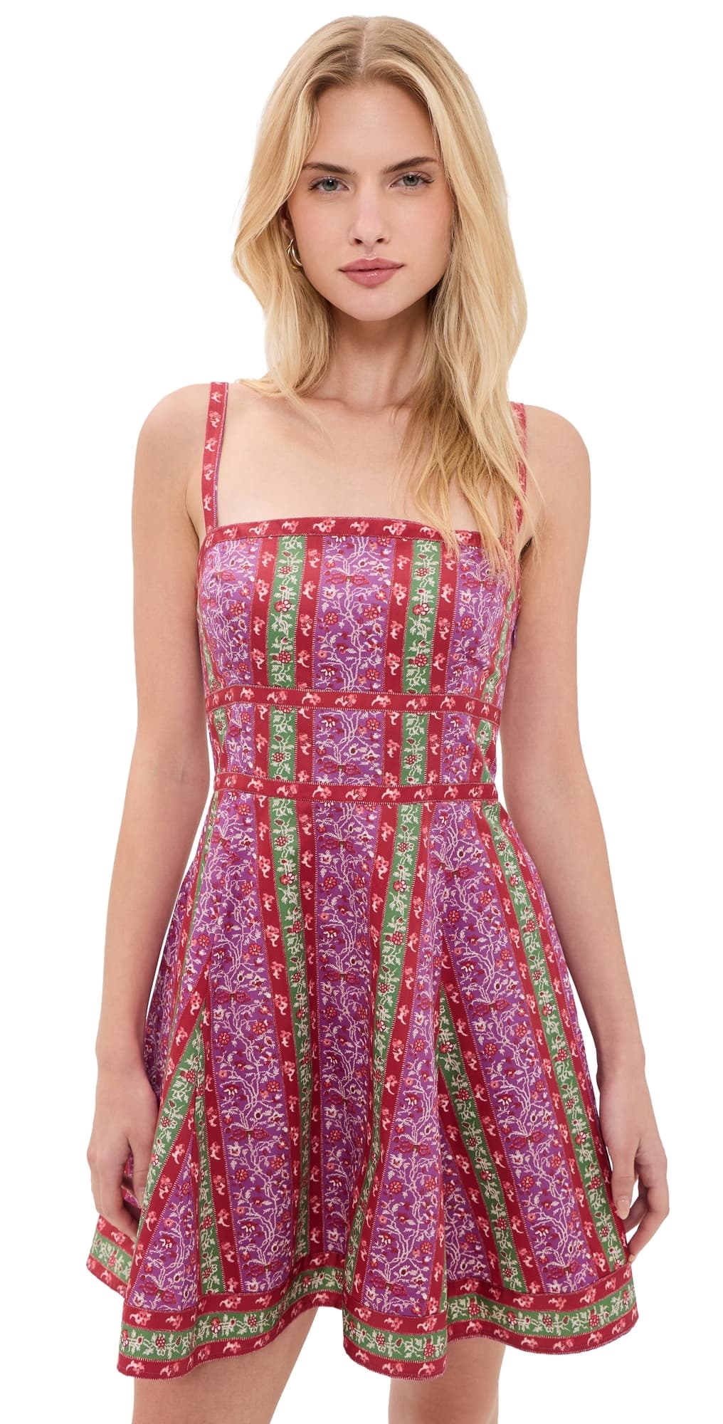 Hill House Home The Margot Mini Dress Etched Floral Stripe