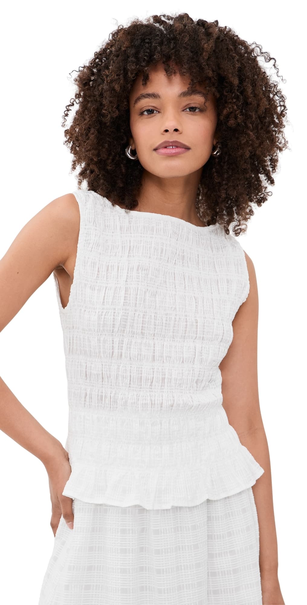 Hill House Home The Phoebe Nap Top White