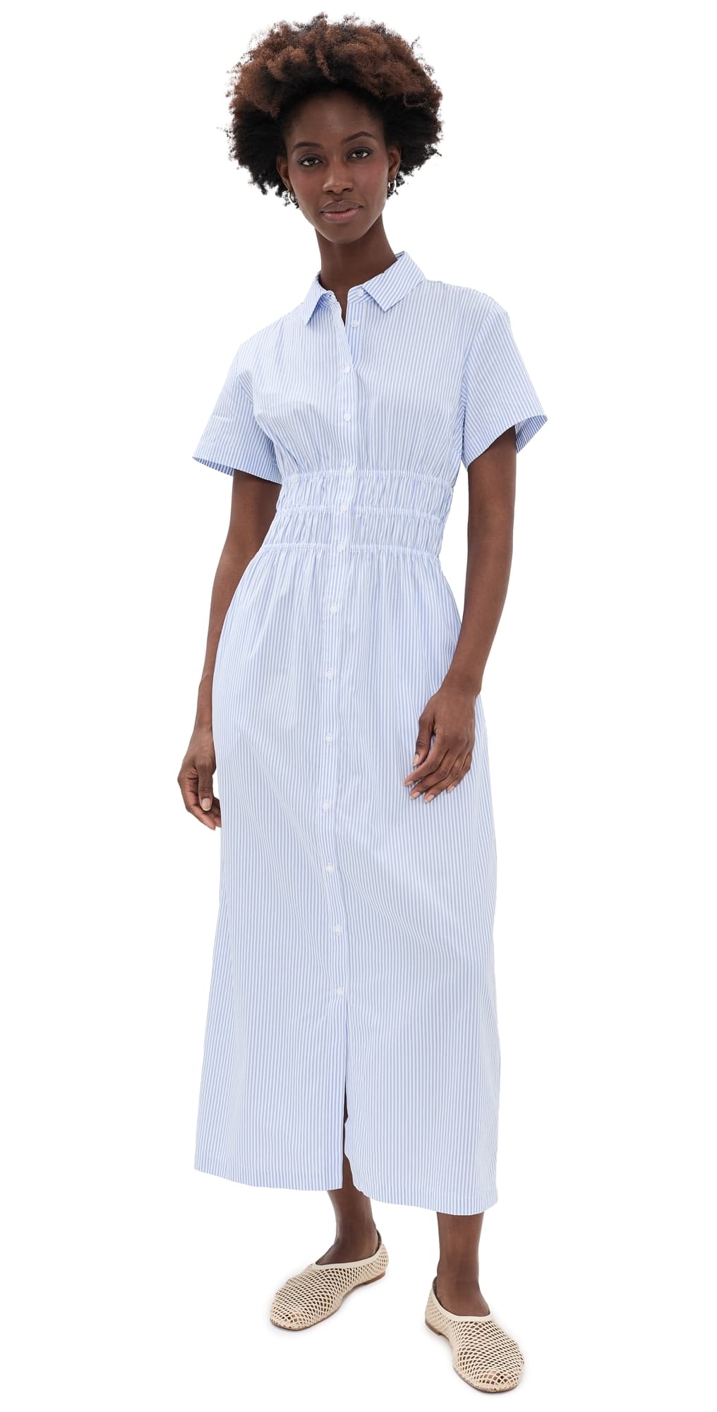 Hill House Home The Jamie Nap Dress Blue/White Stripe