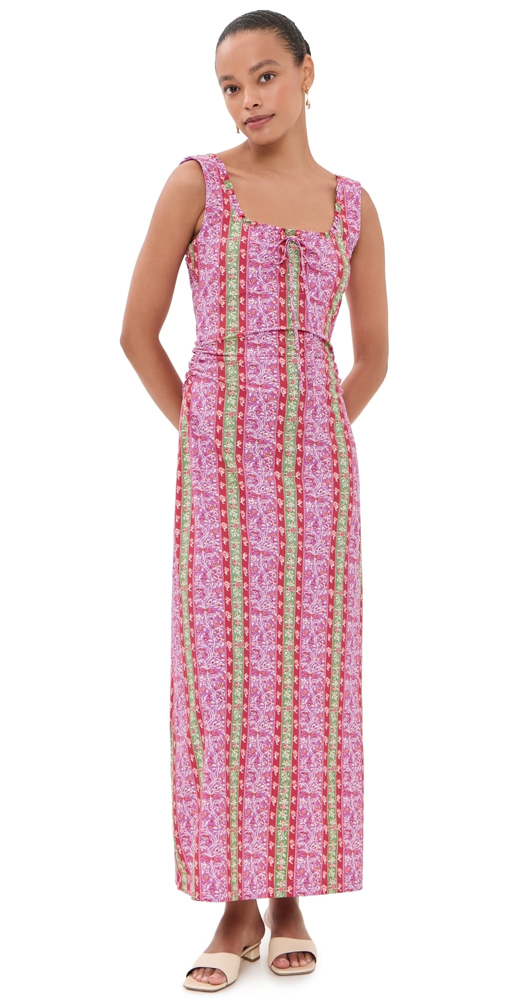 Hill House Home The Coraline Dress Etched Floral Stripe