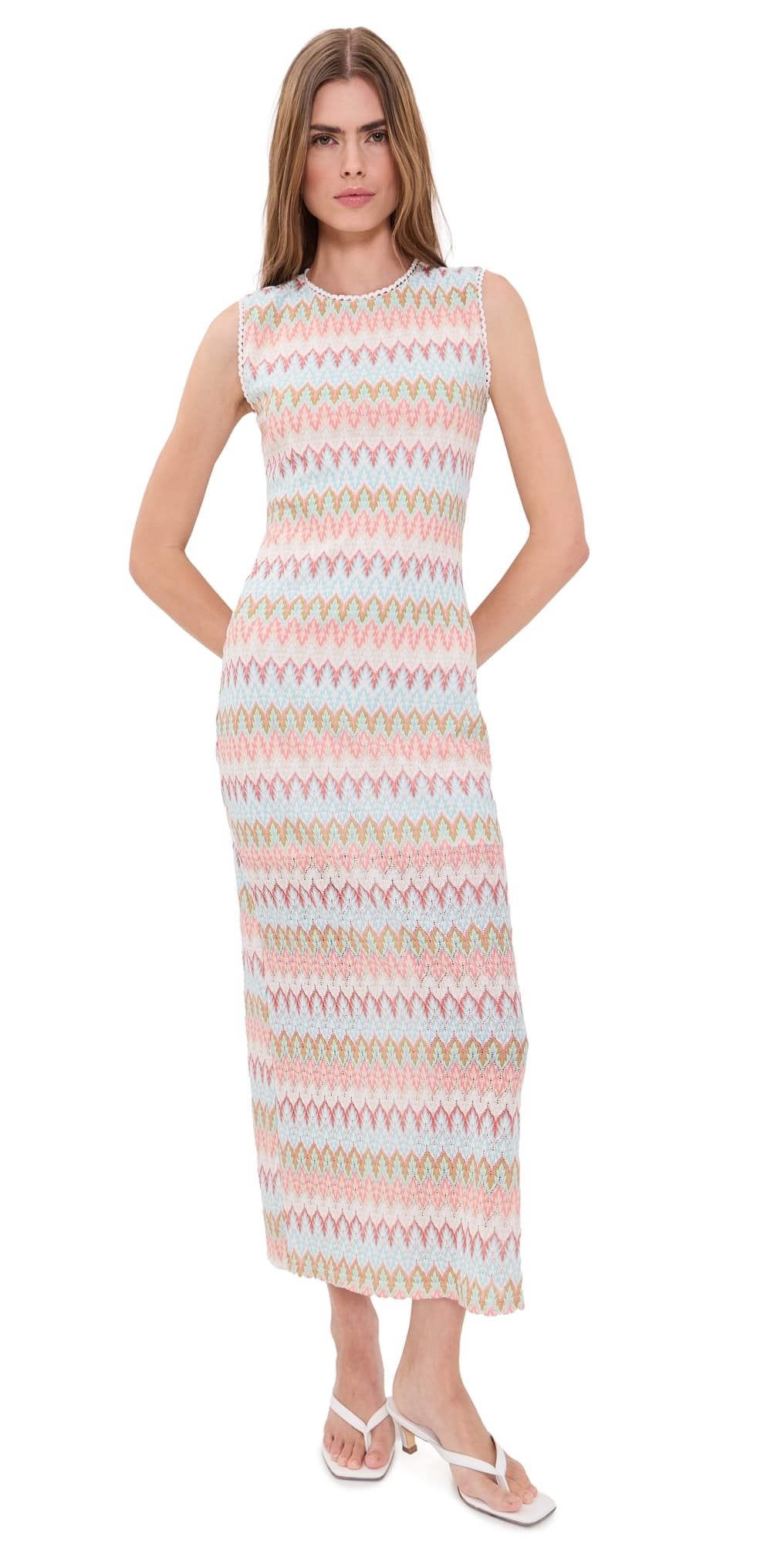 Hill House Home The Taytum Dress White Multi