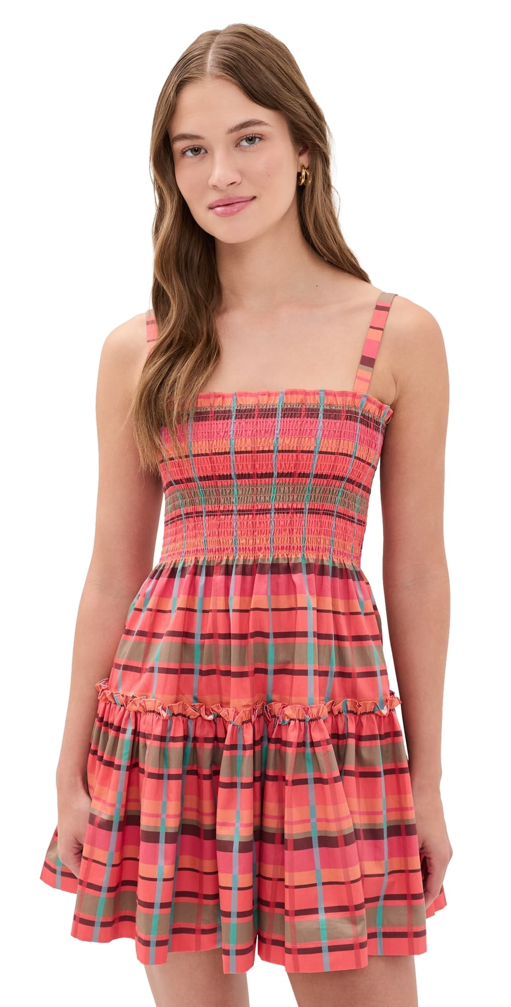Hill House Home The Seraphina Mini Nap Dress Sunset Gingham