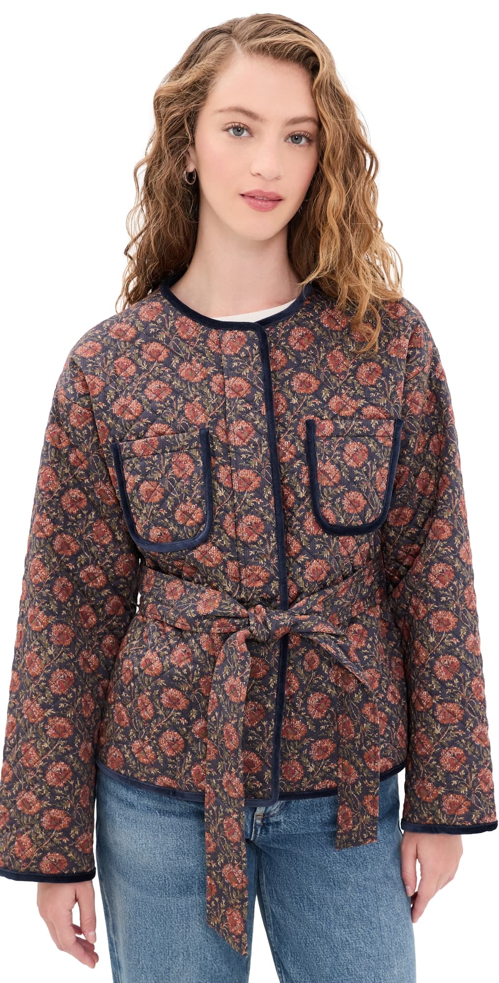 Hill House Home The Barrow Jacket Chrysanthemum Chintz