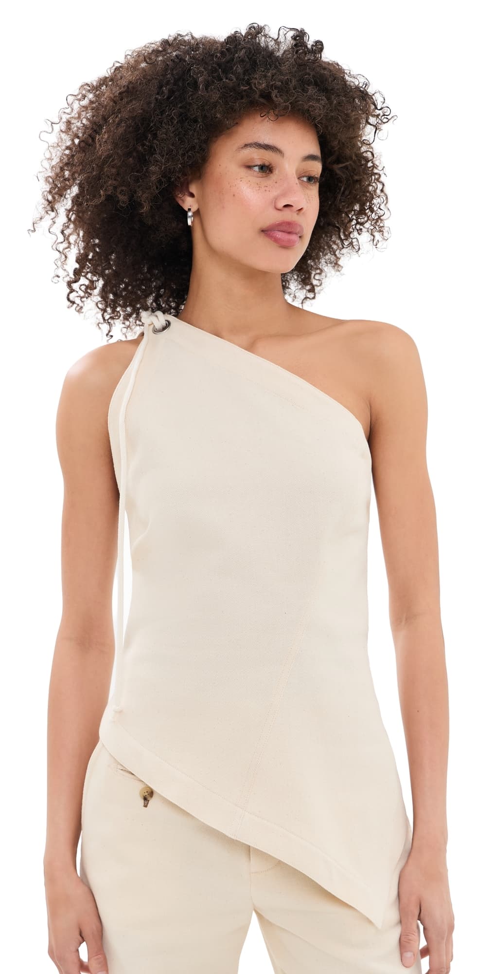 Helmut Lang Asymmetrical Sailor Top Muslin