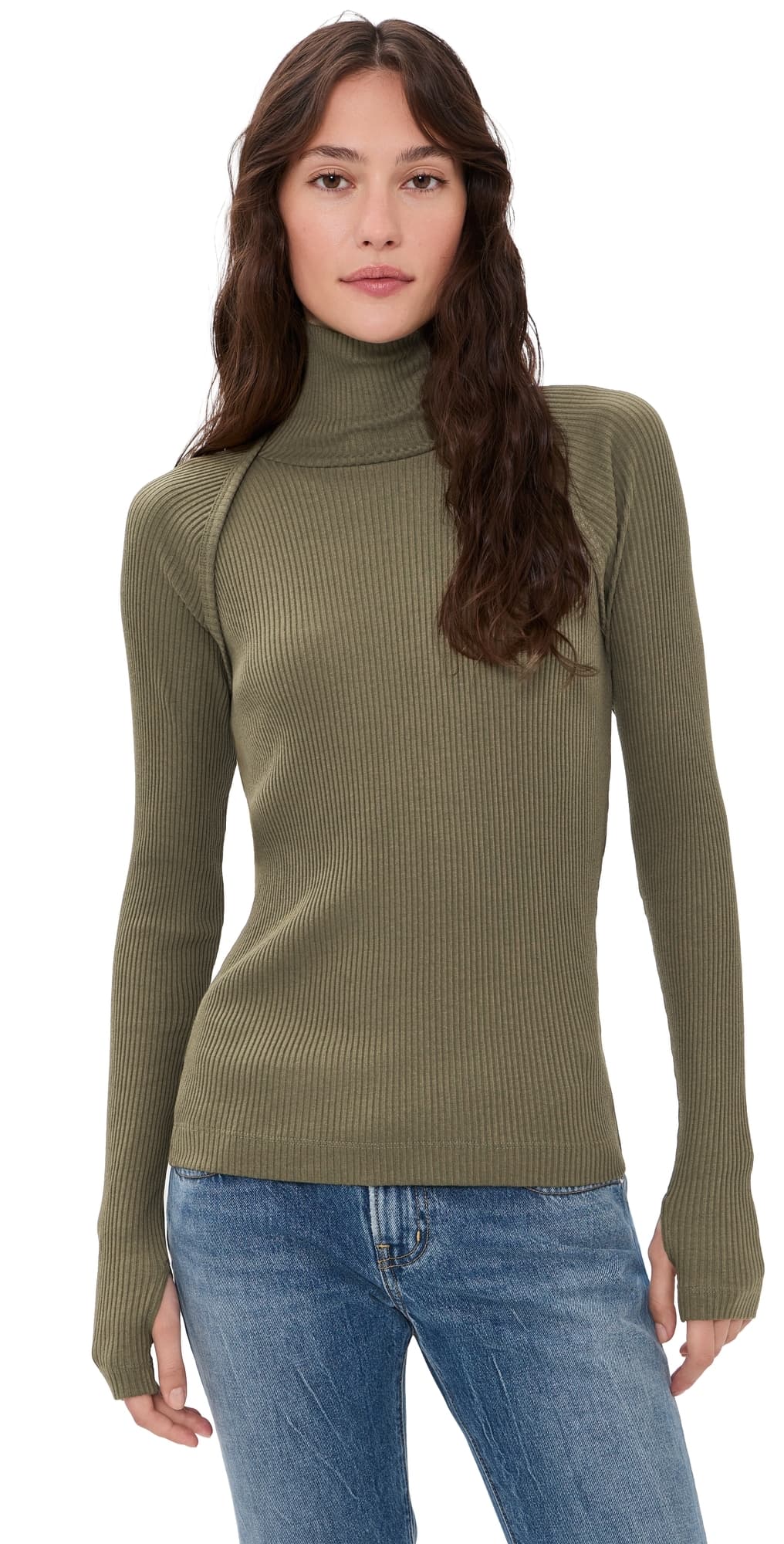Helmut Lang Shrug Layer Turtleneck Kalamata