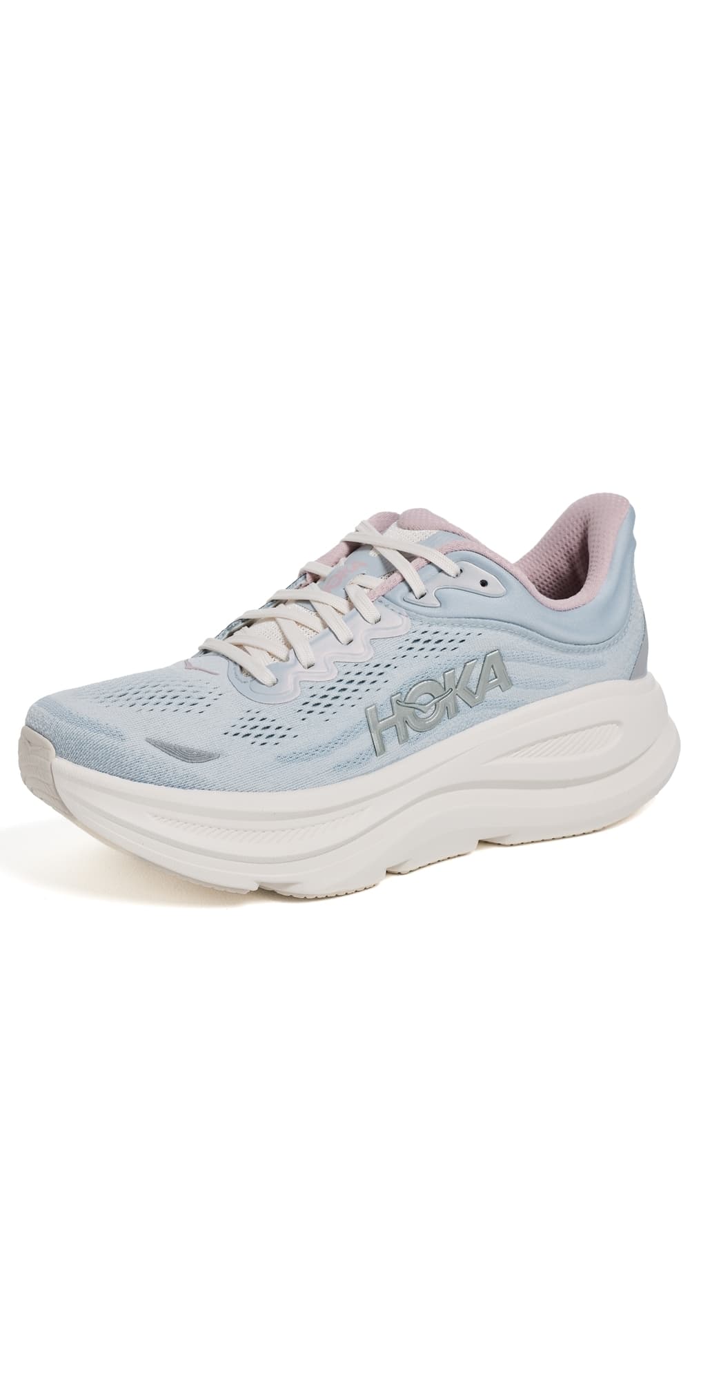 HOKA Bondi 9 Sneakers Alabaster/Mineral Blue