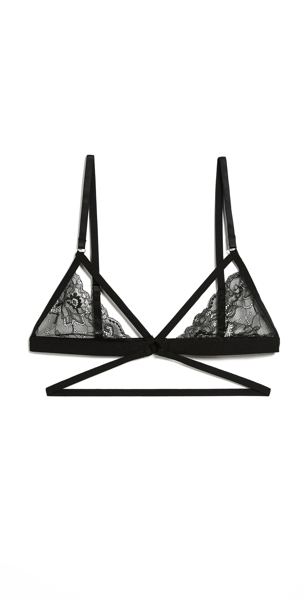 HONEYDEW Lucy Elastic & Lace Bra Black