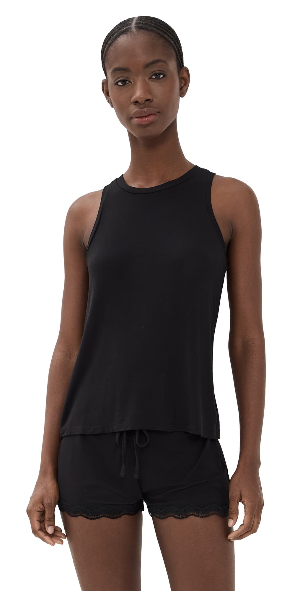 HONEYDEW All American Shortie Set Black