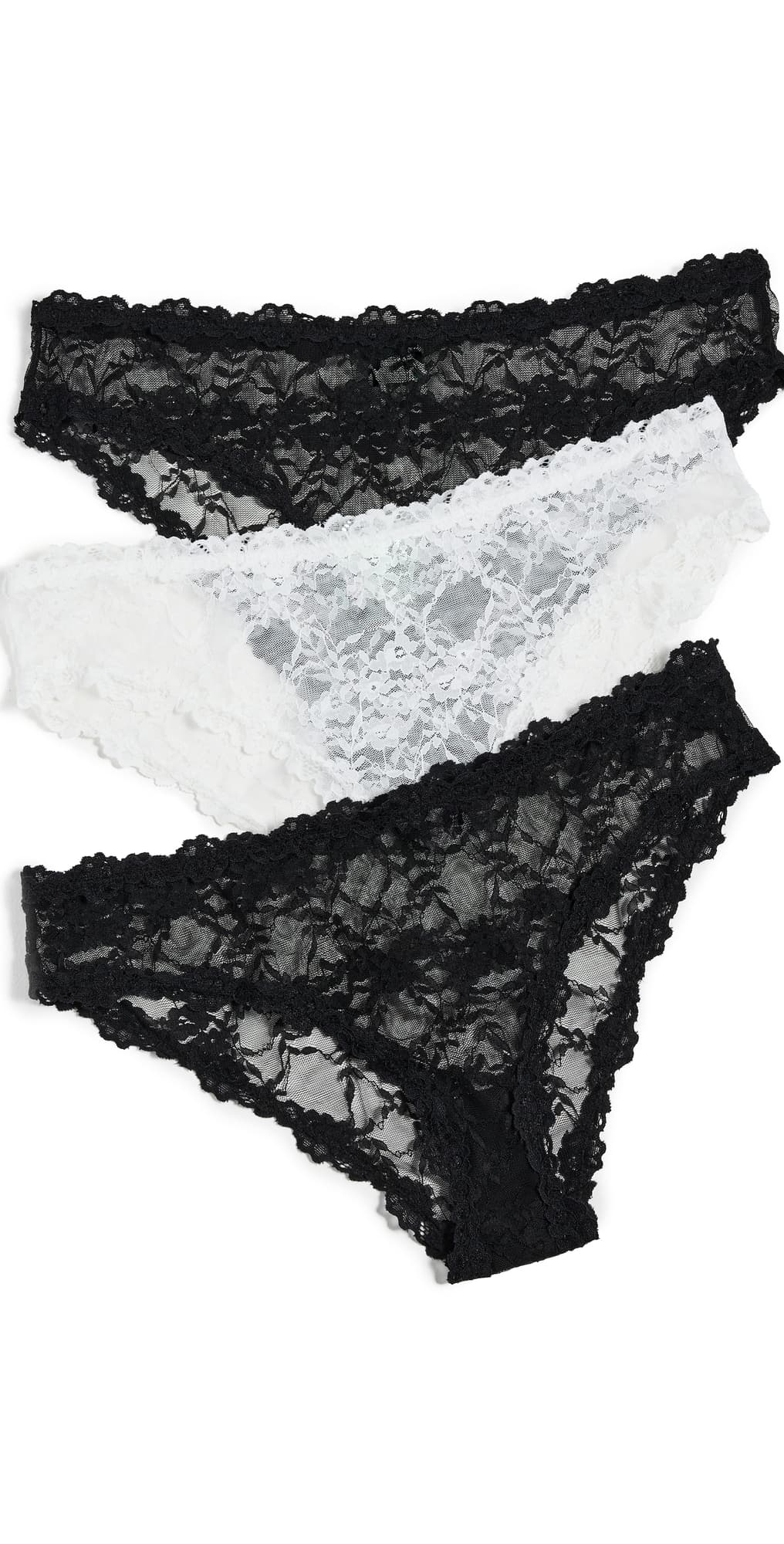 HONEYDEW Maria Lace Bikini 3 Pack Black/Ivory/Black