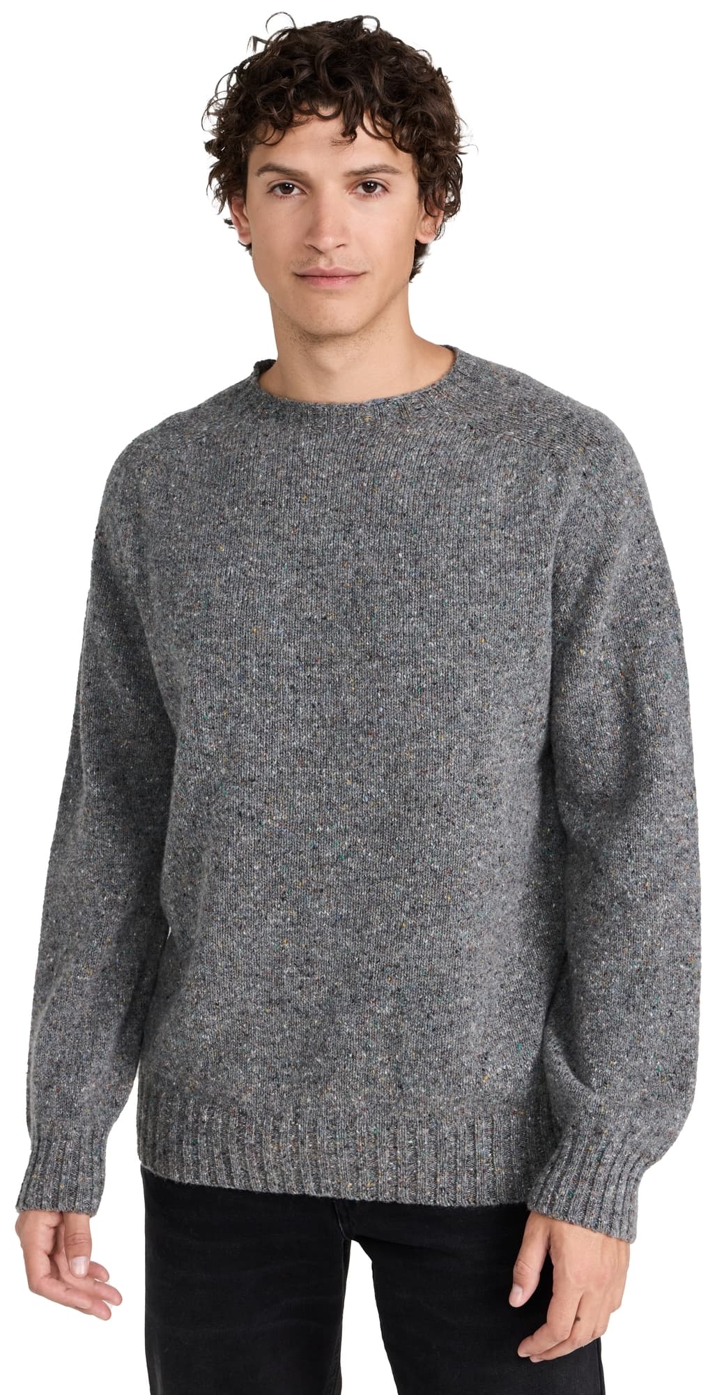 Howlin' Terry Flecked Sweater Grey Mix