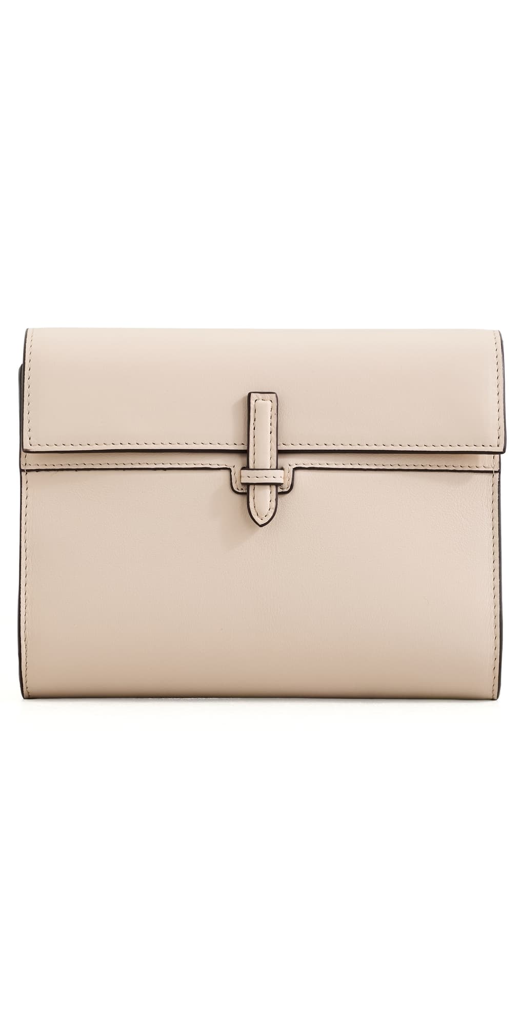 Hunting Season Small Soft Clutch in Nappa Oyster · One Size