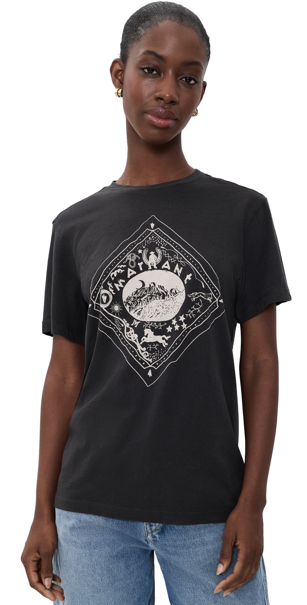Isabel Marant Étoile Zewel Tee Faded Black