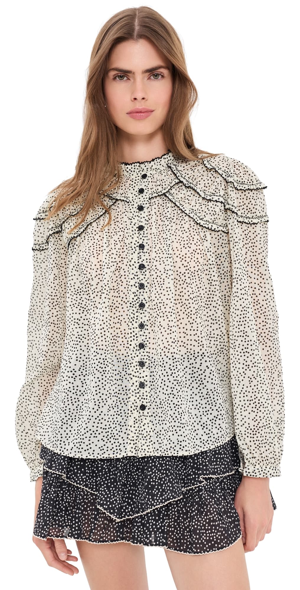 Isabel Marant Étoile Christa Top Ecru/Black