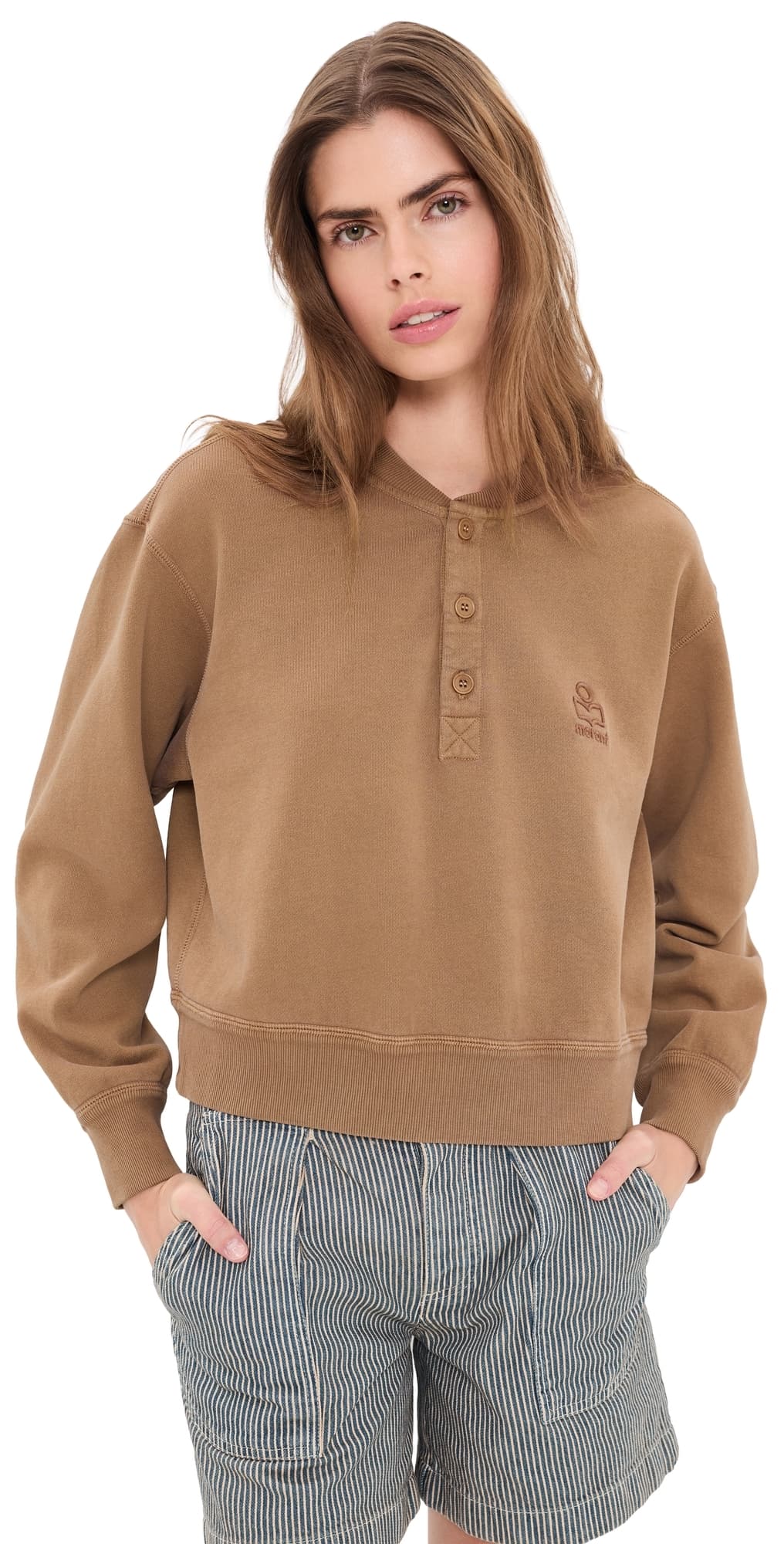 Isabel Marant Étoile Simony Sweatshirt Camel