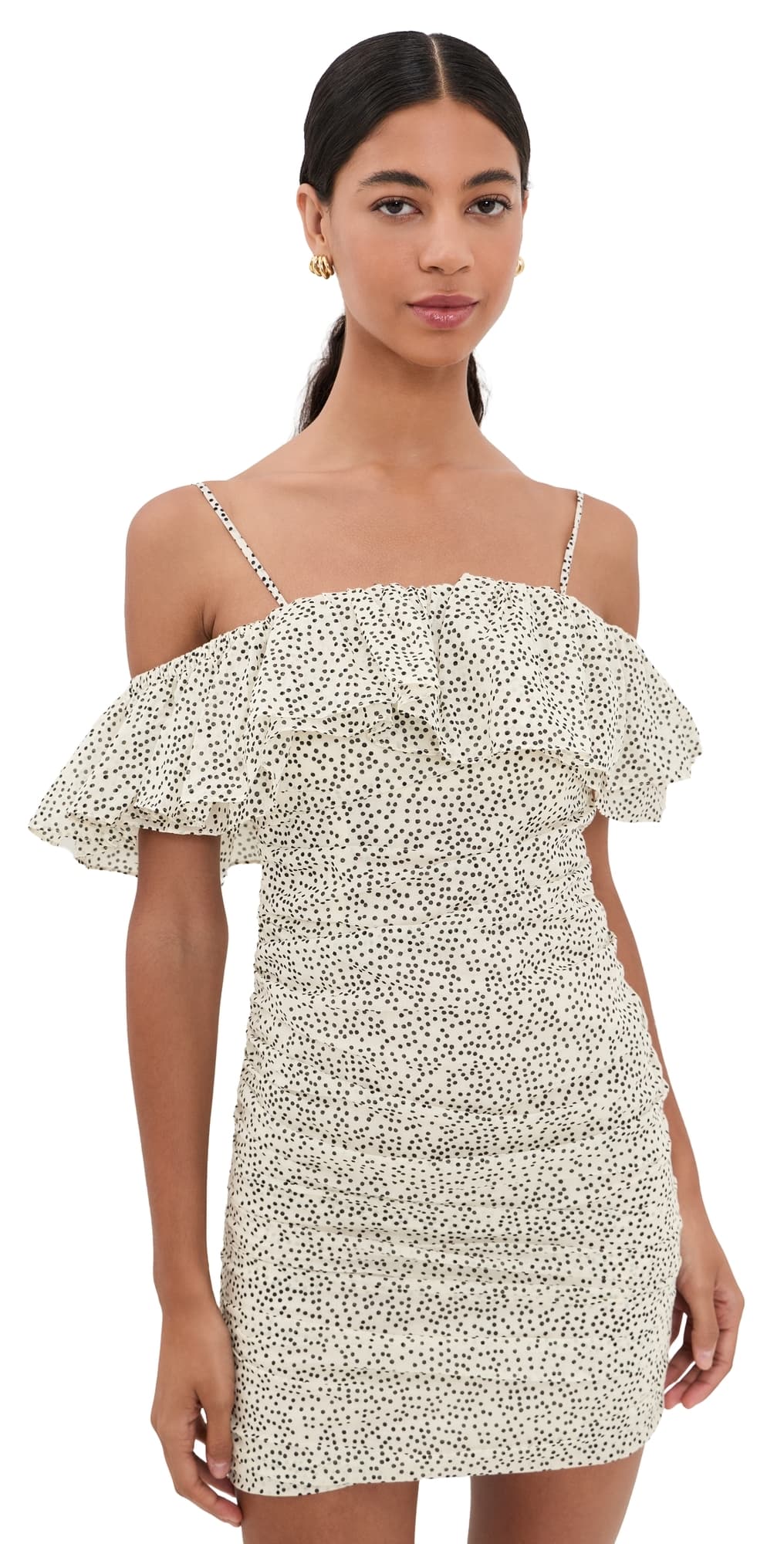Isabel Marant Étoile Davilia Mini Dress Ecru/Black