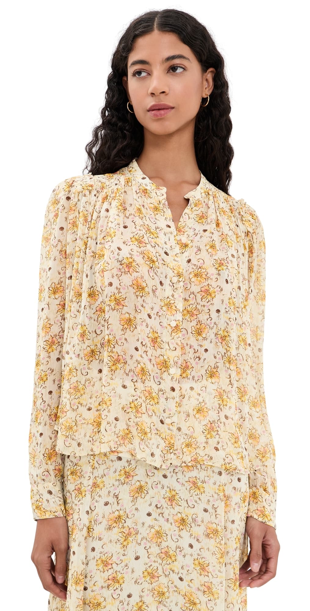 Isabel Marant Étoile Florine Blouse Light Yellow/Ecru