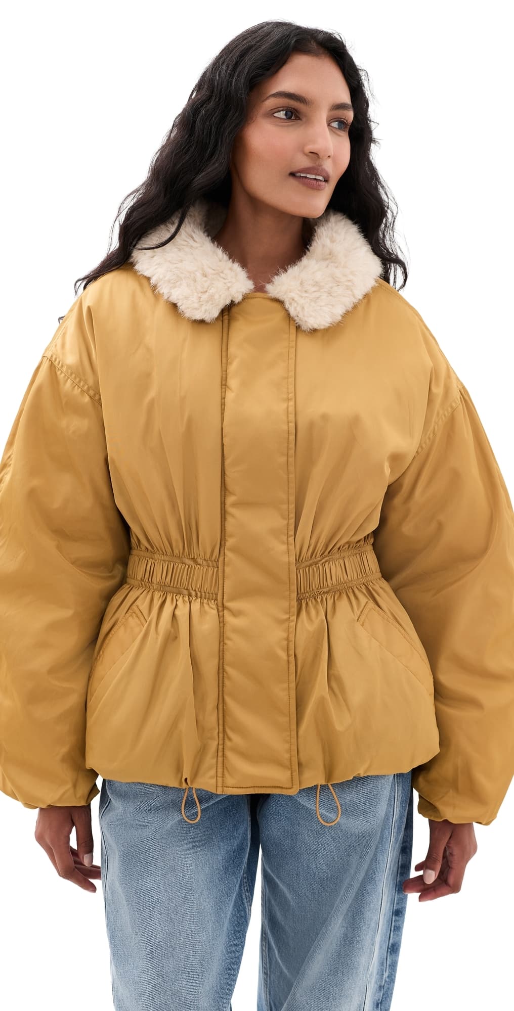 Isabel Marant Étoile Selja Coat Ochre