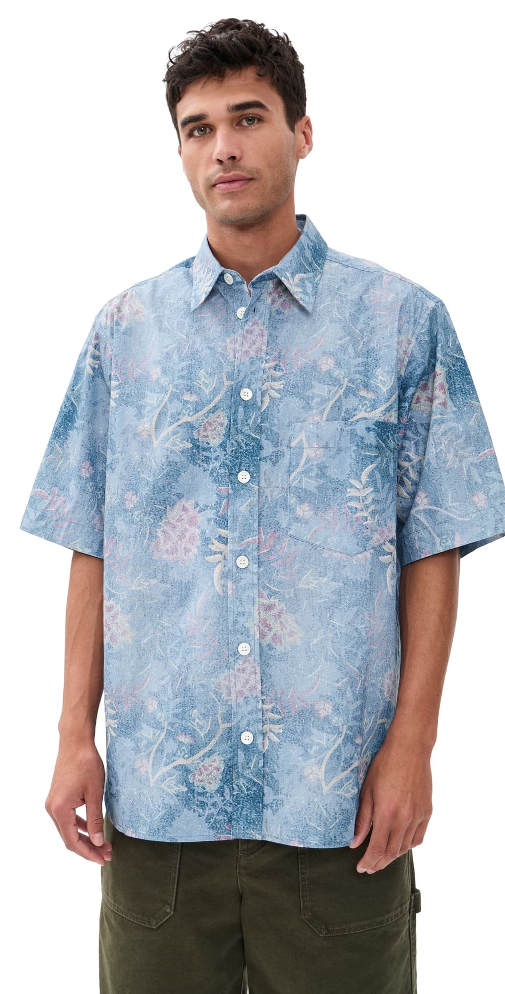 Isabel Marant Labilio Tropical Shirt Blue