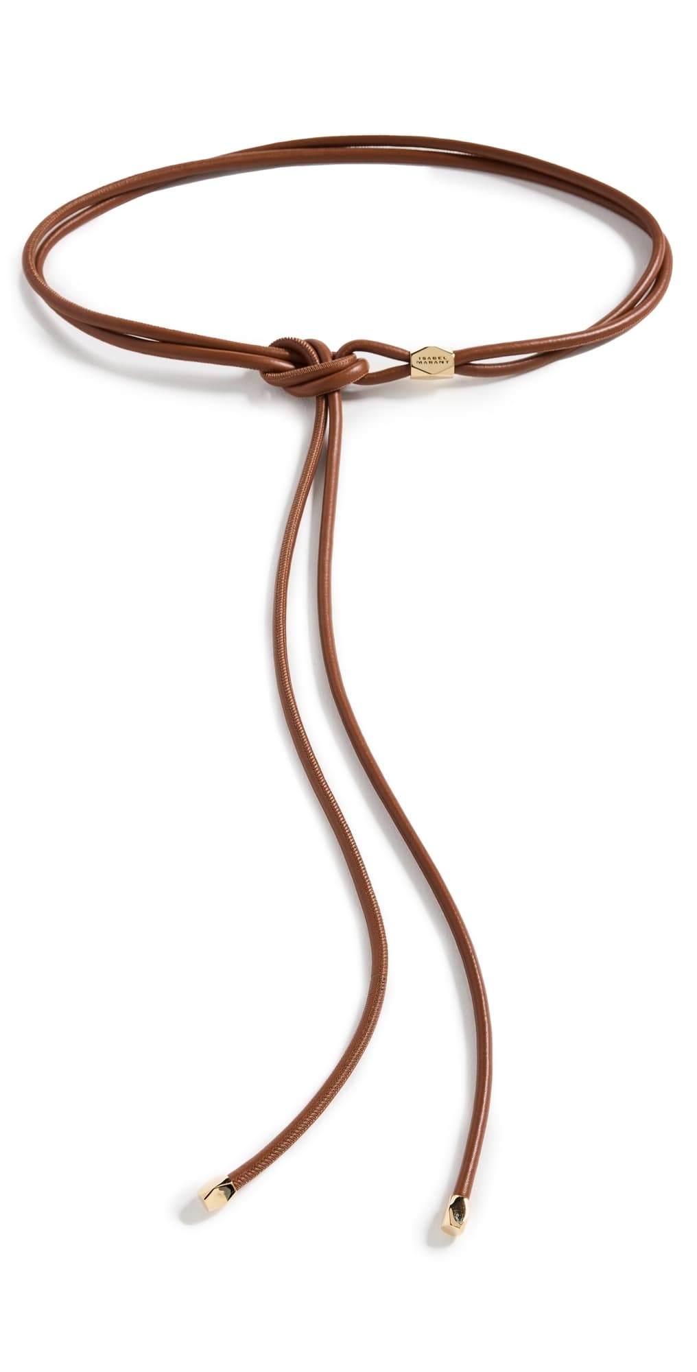 Isabel Marant Silvia Belt Cognac/Gold · One Size