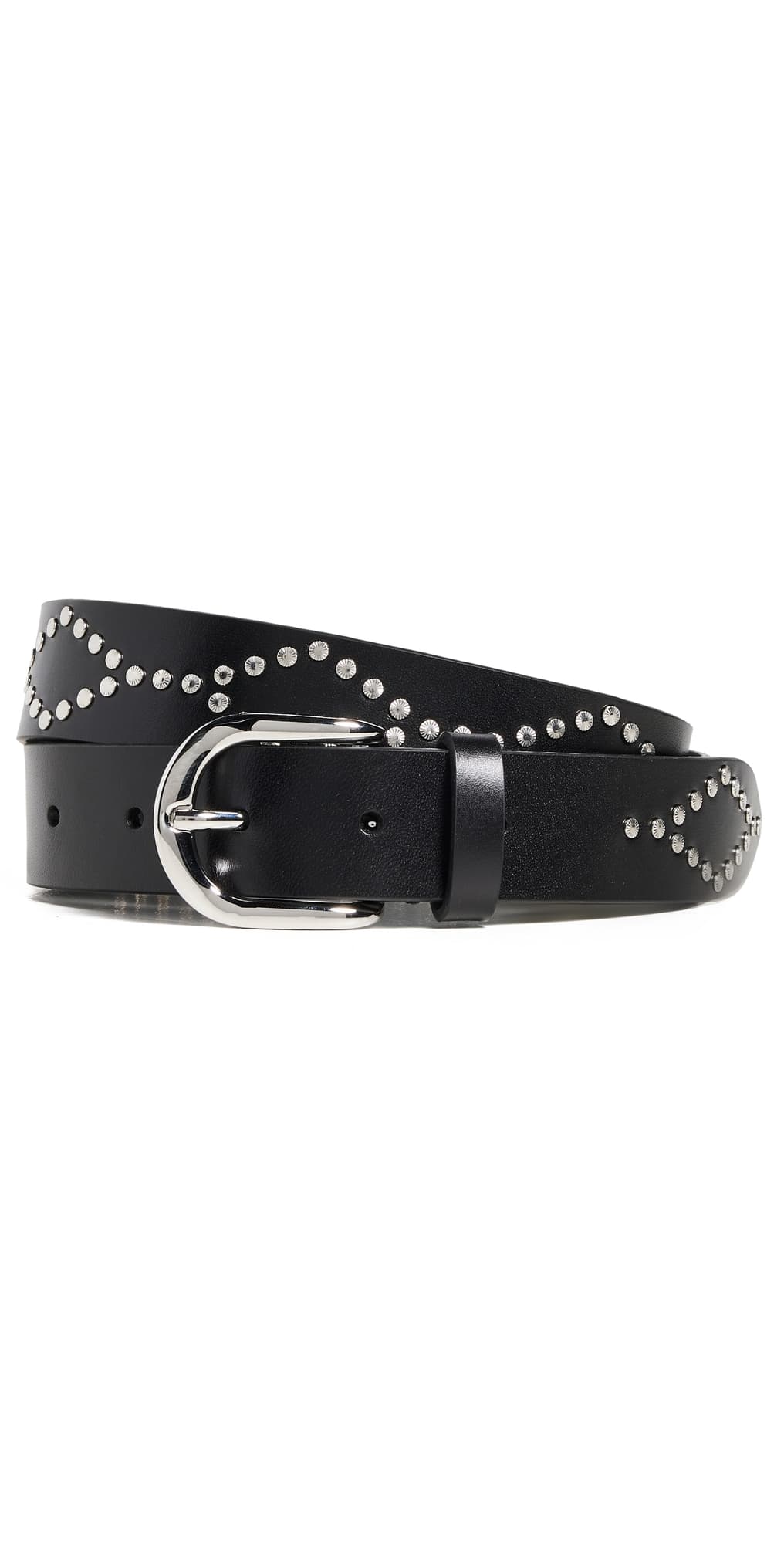 Isabel Marant Liliana Belt Black/Silver