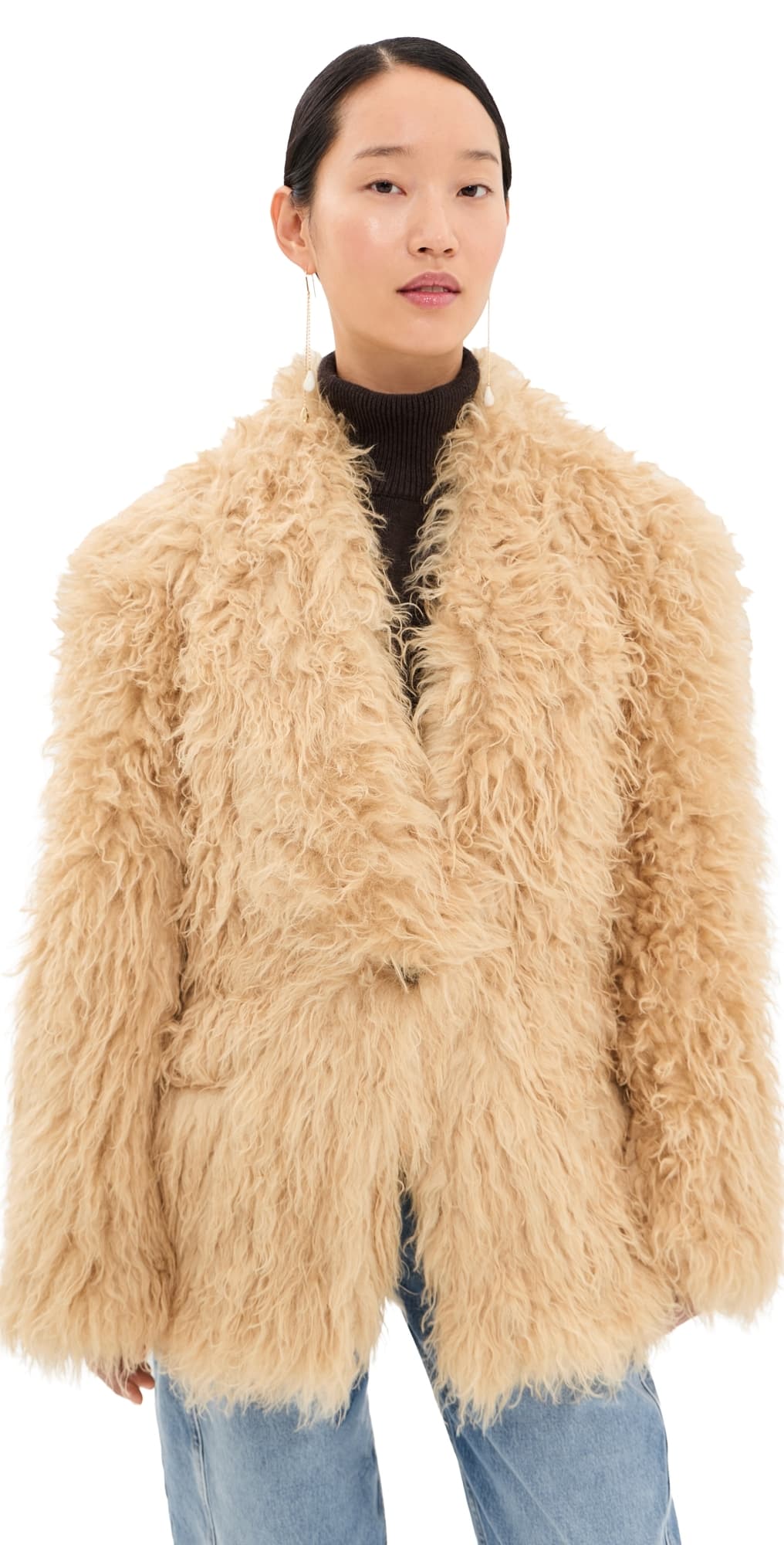 Isabel Marant Mylae Coat Pale Yellow