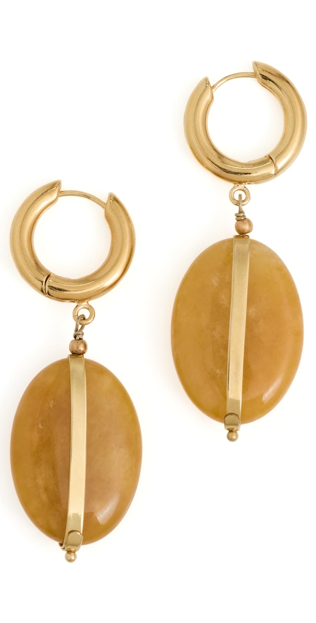 Isabel Marant Stones Earrings Light Yellow