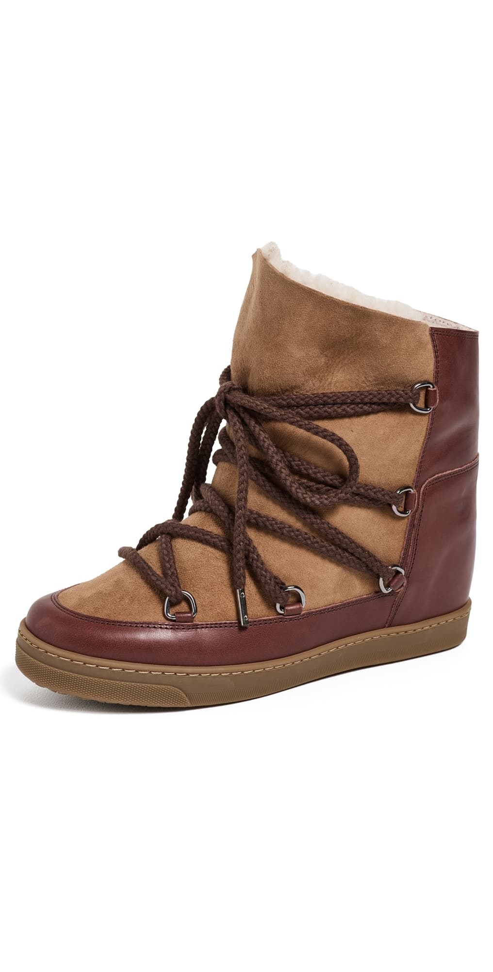 Isabel Marant Nowles Boots Dark Brown/Ochre