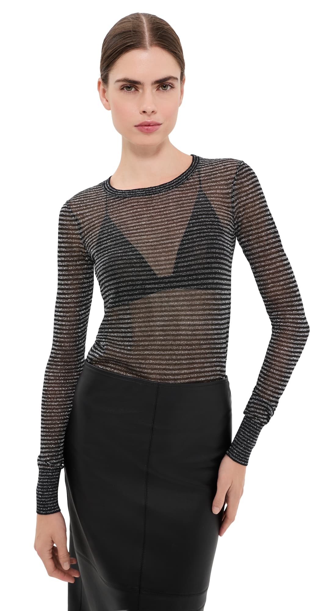 Isabel Marant Cenaya Top Black/Silver