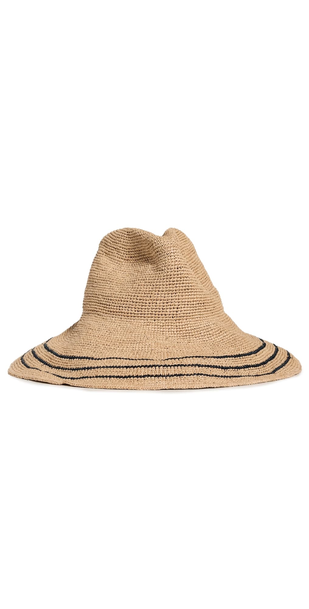 Janessa Leone Waverly Brim Hat Sand/Navy